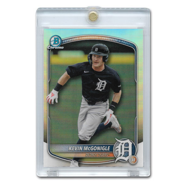 Kevin McGonigle 2025 Bowman Draft Chrome Refractor # BDC-59 Pre-Rookie Card