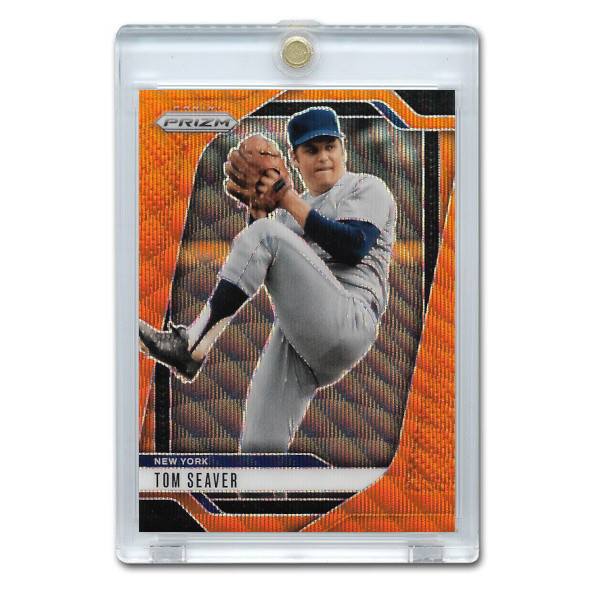 Tom Seaver 2025 Panini Prizm Orange Wave Prizm # 33 Ltd Ed of 49