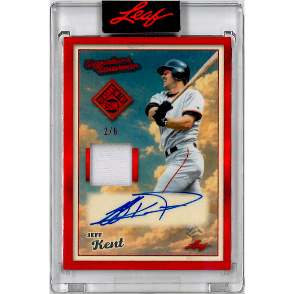 Jeff Kent Autographed Card 2026 Leaf Seasons in the Sun Signature Souvenirs # SS-JK1 Ltd Ed of 6