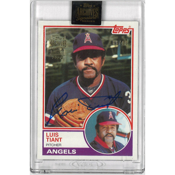 Luis Tiant Autographed Card 2022 Topps Archives Signature Series Ltd Ed of 99
