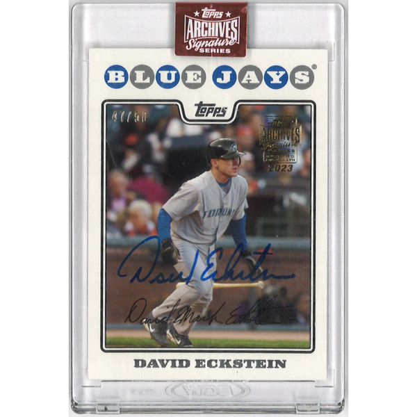 David Eckstein Autographed Card 2022 Topps Archives Signature Series Ltd Ed of 50