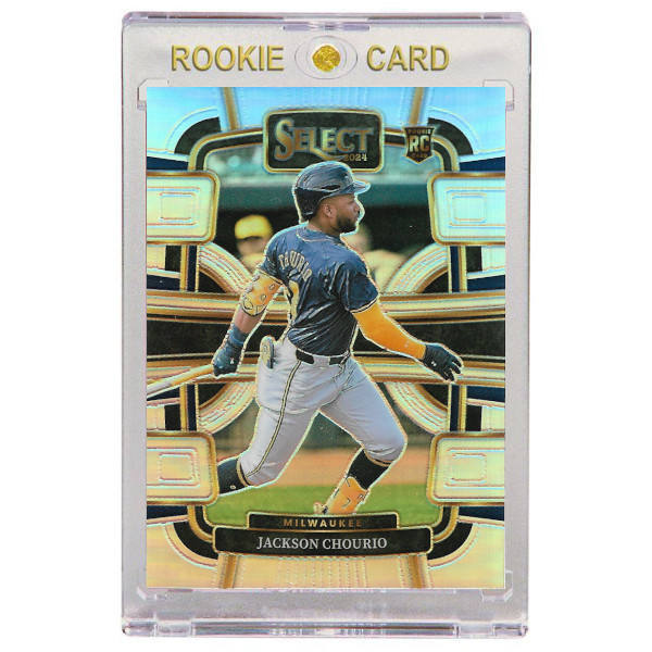 Jackson Chourio Milwaukee Brewers 2024 Panini Select Silver Holo # 6 Rookie Card