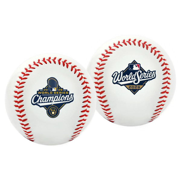 Milwaukee Brewers Rawlings 2026 World Series Champions White Baseball