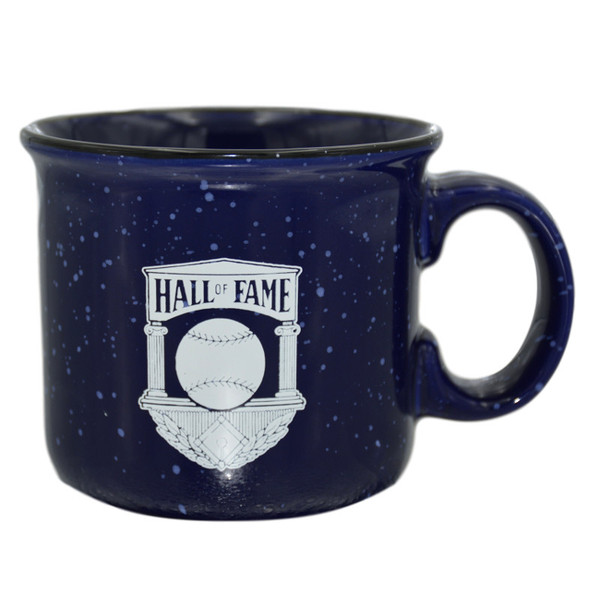 Baseball Hall of Fame Navy Vintage Logo Mug