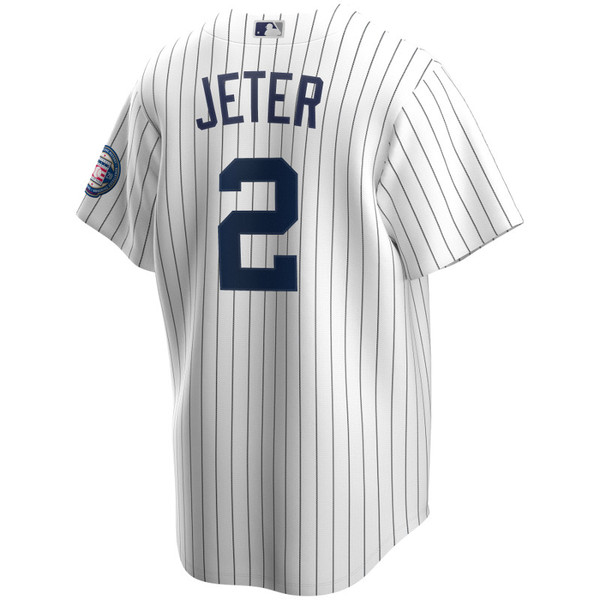 Men’s Nike Derek Jeter Official Replica New York Yankees Pinstripe Hall of Fame Class of 2020 Home Jersey