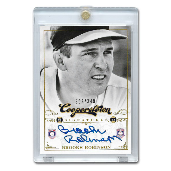 Brooks Robinson Autographed Card 2012 Panini Cooperstown Ltd Ed of 349