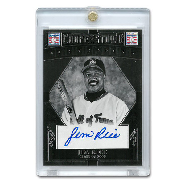 Jim Rice Autographed Card 2015 Panini Cooperstown # 24