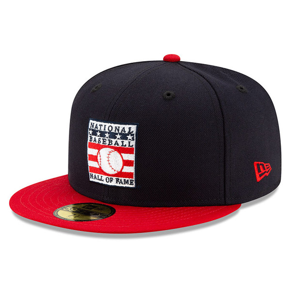 Men's New Era Baseball Hall of Fame Navy with Red 59FIFTY Fitted Cap