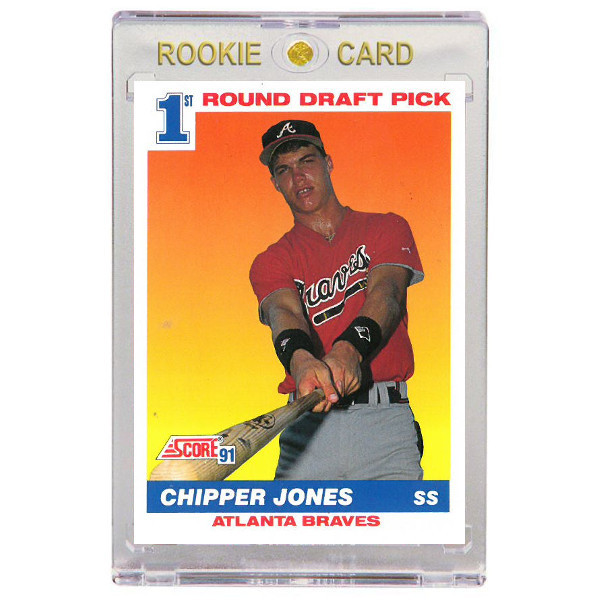 Chipper Jones Atlanta Braves 1991 Score # 671 Rookie Card