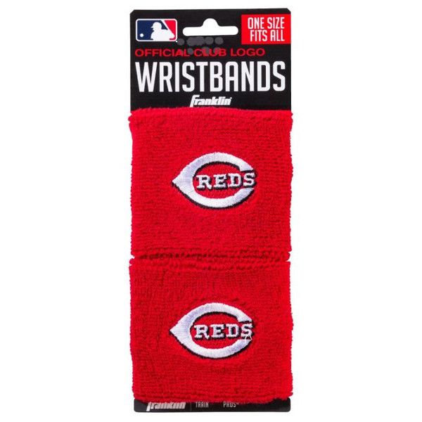 Franklin Sports Cincinnati Reds Pair of 2.5" Wristbands