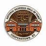 Baseball Hall of Fame Building Circle Pin