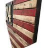 Vintage Distressed Wood 17 Inch Home Plate Flag with Custom Jersey Number