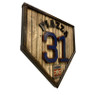 Mike Piazza Hall of Fame Vintage Distressed Wood 18.5 Inch Legacy Home Plate Ltd Ed of 250