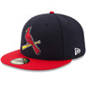 Men's New Era St. Louis Cardinals Navy/Red Alternate On-Field 59FIFTY Fitted Cap