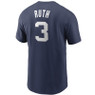Men’s Nike Babe Ruth New York Yankees Cooperstown Collection Name & Number Navy T-Shirt