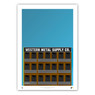 Petco Park Minimalist Ballpark Collection 14 x 20 Fine Art Print by artist S. Preston