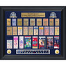 Highland Mint New York Yankees World Series Deluxe Framed Gold Coin & Replica Ticket Collection