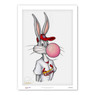 St. Louis Cardinals Bubblegum Bugs Minimalist Looney Tunes Collection 14 x 20 Fine Art Print by artist S. Preston - Ltd Ed of 100