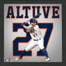 Highland Mint Jose Altuve Houston Astros 13 x 13 Impact Jersey Framed Print