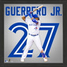 Highland Mint Vladimir Guerrero Jr. Toronto Blue Jays 13 x 13 Impact Jersey Framed Print
