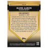 Hank Aaron 2012 Topps Golden Greats Card # 53
