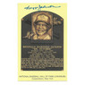 Reggie Jackson Autographed Hall of Fame Plaque Postcard (JSA-86)