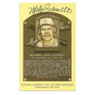 Mike Schmidt Autographed Hall of Fame Plaque Postcard (JSA)