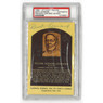 Buck Leonard Autographed Hall of Fame Plaque Postcard (PSA-71)