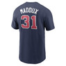 Men’s Nike Greg Maddux Atlanta Braves Cooperstown Collection Name & Number Royal T-Shirt