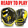 Franklin Pittsburgh Pirates 9.5" Team Logo Youth Glove and Ball Set