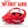 Franklin St. Louis Cardinals 9.5" Team Logo Youth Glove and Ball Set