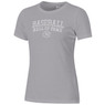 Women’s Baseball Hall of Fame Oxford Heather Arch Seal Crew Neck Tee