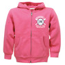 Baseball Hall of Fame Toddler 39 Ball With Crossed Bats Full Zip Pink Hoodie