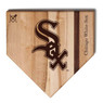Chicago White Sox Baseball BBQ 12" x 12" Logo Wood Cutting Board