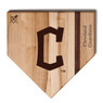 Cleveland Guardians Baseball BBQ 12" x 12" Logo Wood Cutting Board