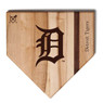 Detroit Tigers Baseball BBQ 12" x 12" Logo Wood Cutting Board