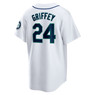 Men’s Nike Ken Griffey Jr Seattle Mariners Cooperstown Collection White and Navy Jersey