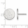 LogoArt Los Angeles Dodgers Sterling Silver Small Post Logo Earrings