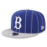 Men’s New Era Brooklyn Dodgers Vintage Pinstripe 9FIFTY Snapback Adjustable Royal and Grey Cap