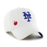 Women’s ’47 Brand New York Mets Apple Confetti White Clean Up Adjustable Cap