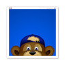 Chicago Cubs Clark Minimalist MLB Mascots Collection 12 x 12 Fine Art Print by artist S. Preston