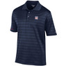 Men’s Champion Baseball Hall of Fame Navy Textured Polo