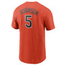 Men’s Nike Brooks Robinson Baltimore Orioles Cooperstown Collection Name & Number Orange T-Shirt