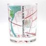 Cooperstown, New York 14 Ounce Village Map Rocks Glass