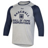 Men’s Under Armour Game Day Tech Baseball Hall of Fame ¾ Sleeve Grey and Navy Tee