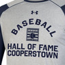 Men’s Under Armour Game Day Tech Baseball Hall of Fame ¾ Sleeve Grey and Navy Tee