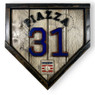 Mike Piazza Hall of Fame Vintage Distressed Wood 11 Inch Mini Legacy Home Plate