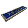 George Brett Hall of Fame Distressed Wood 25 Inch Classic Name & Number Framed Sign