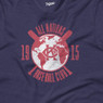 Unisex Teambrown All Nations Baseball Club Team Heather Navy T-Shirt