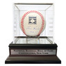 Tim Raines Autographed Hall of Fame Logo Baseball with HOF 17 Inscription with HOF Case (JSA)